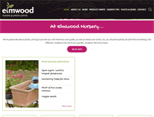 Tablet Screenshot of elmwoodgardencentre.co.uk